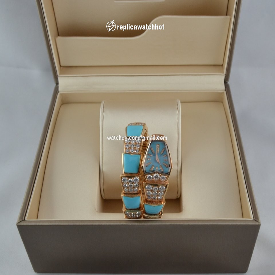 Bulgari Serpenti Womens watch Quartz Rose gold SP P 26G 3