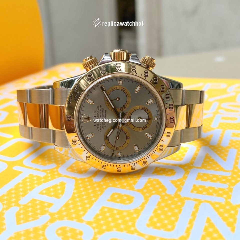Rolex Daytona Mens watch Unisex Gold Steel Automatic 116523 3