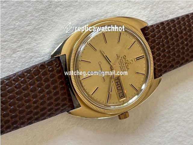 Omega Constellation Day-Date Mens watch Unisex Automatic Gold Steel CD 168-029 3