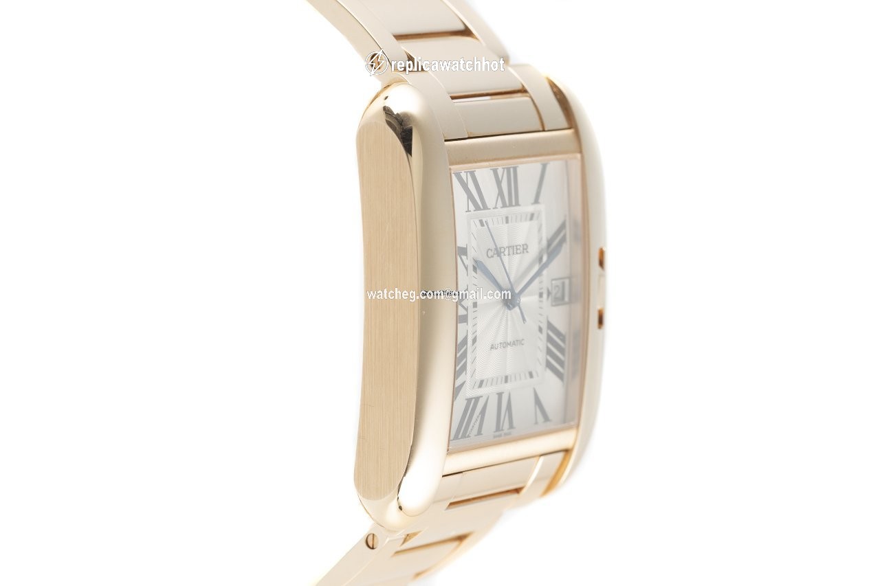 Cartier Tank Anglaise Mens watch Unisex Automatic Red gold 3504 3