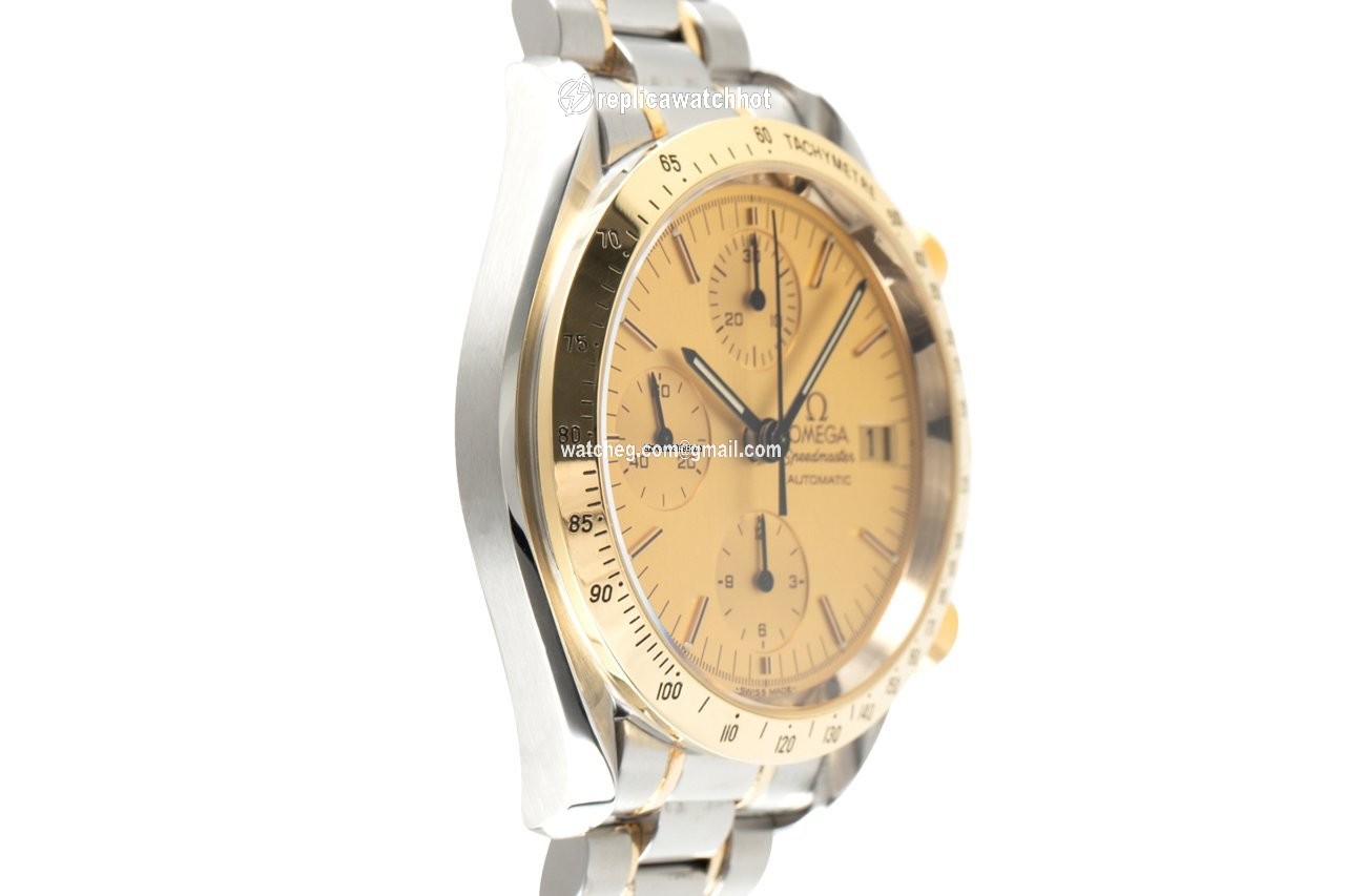 Omega Speedmaster Date Mens watch Unisex Automatic Gold Steel 3311.10.00 3