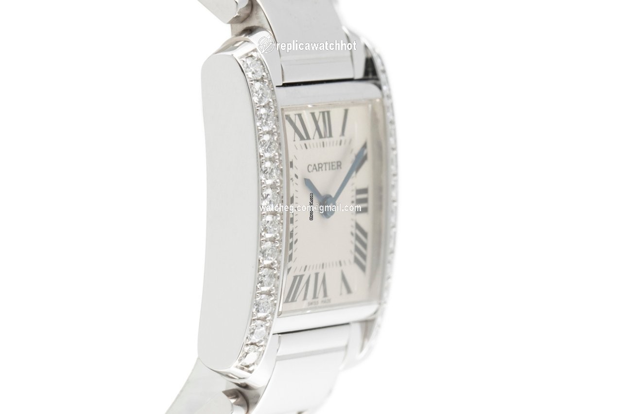 Cartier Tank Francaise Womens watch Quartz White gold 2403 3