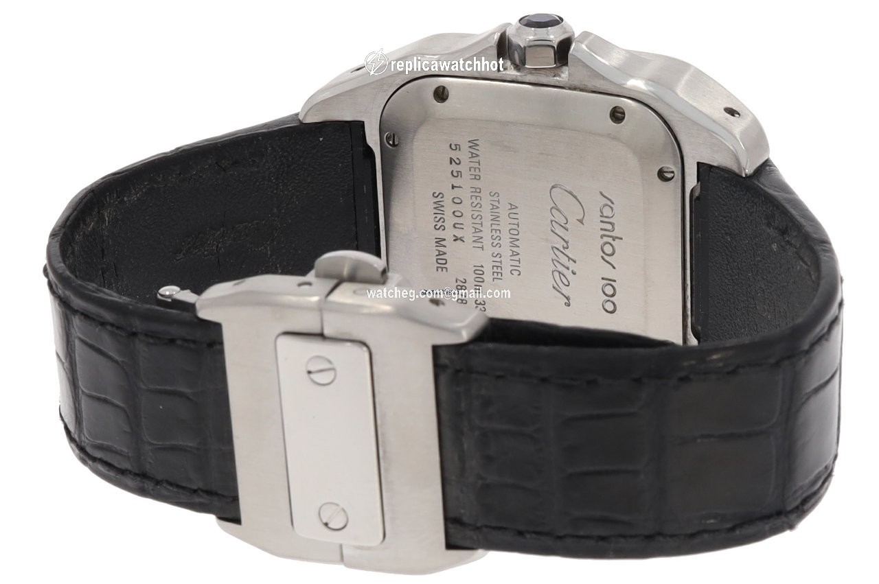 Cartier Santos 100 Mens watch Unisex Automatic Steel W20106X8 3