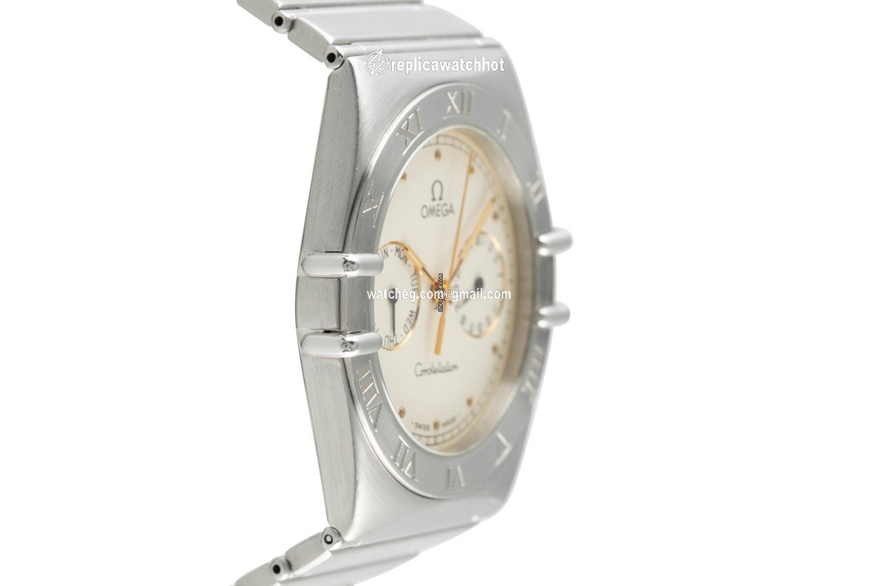 Omega Constellation Day-Date Mens watch Unisex Quartz Steel 398.0869 3