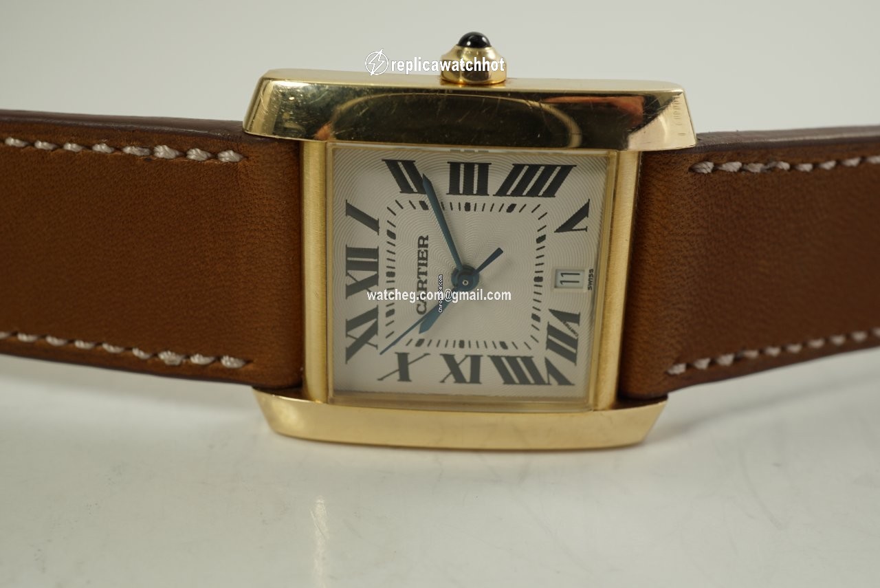 Cartier Tank Francaise Mens watch Unisex Automatic Yellow gold 1840 3