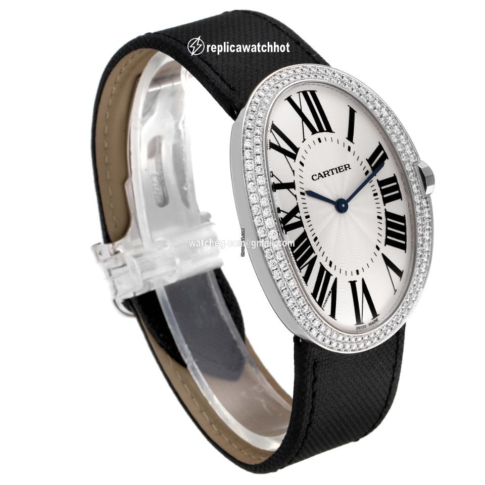 Cartier Baignoire Womens watch Manual winding White gold WB520009 3