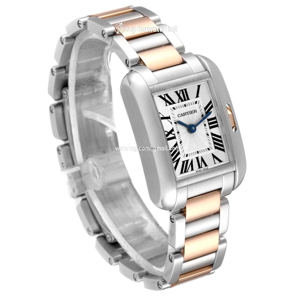 Cartier Tank Anglaise Womens watch Quartz Gold Steel W5310036 3