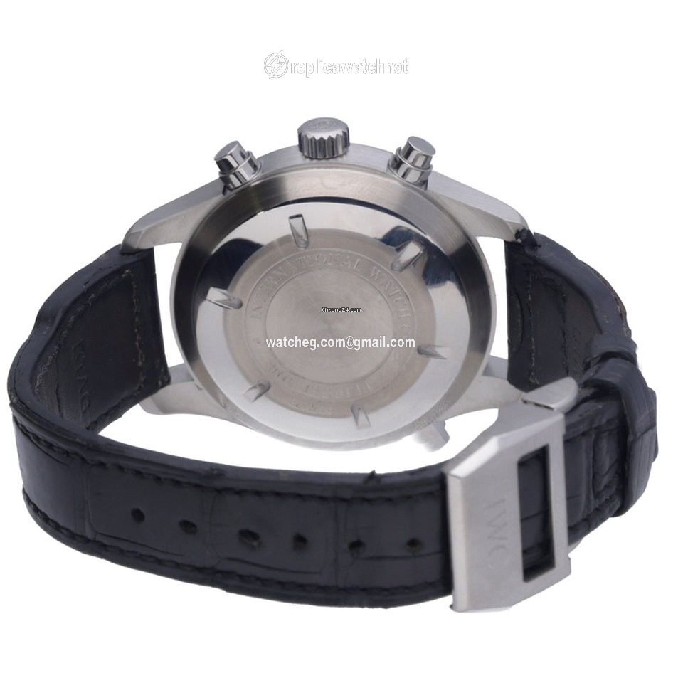 IWC Pilot Double Chronograph Mens watch Unisex Automatic Steel IW377801 3