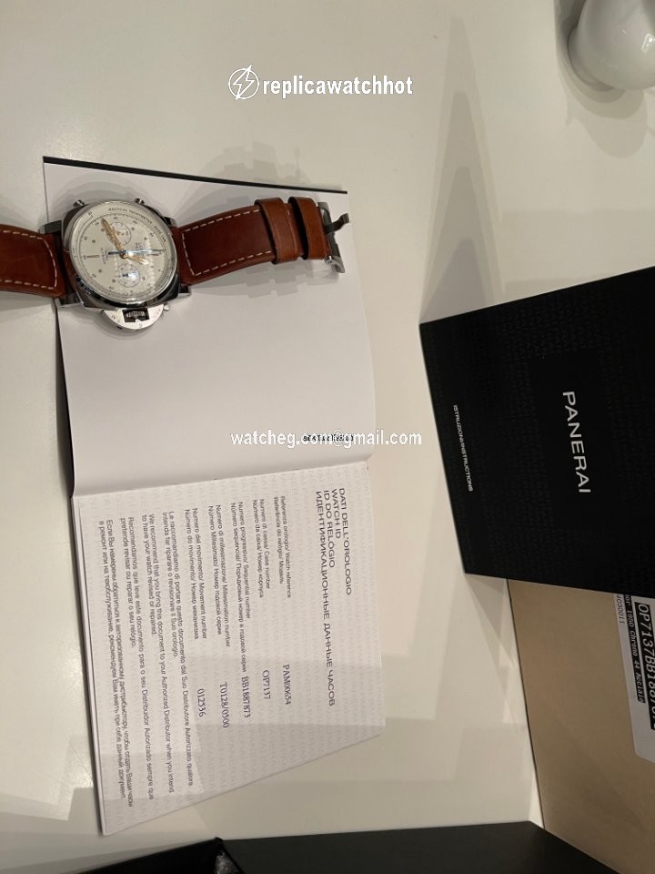 Panerai Luminor 1950 3 Days Chrono Flyback Mens watch Unisex Automatic Steel PAM 00654 3