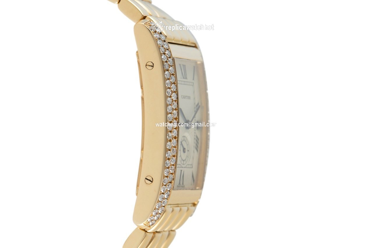 Cartier Tank Americaine Mens watch Unisex Quartz Yellow gold 8119 3