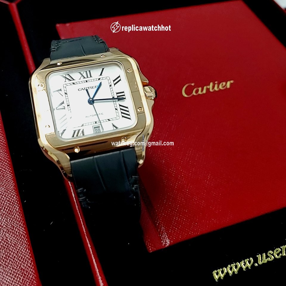 Cartier Santos Mens watch Unisex Automatic Rose gold WGSA0019 3