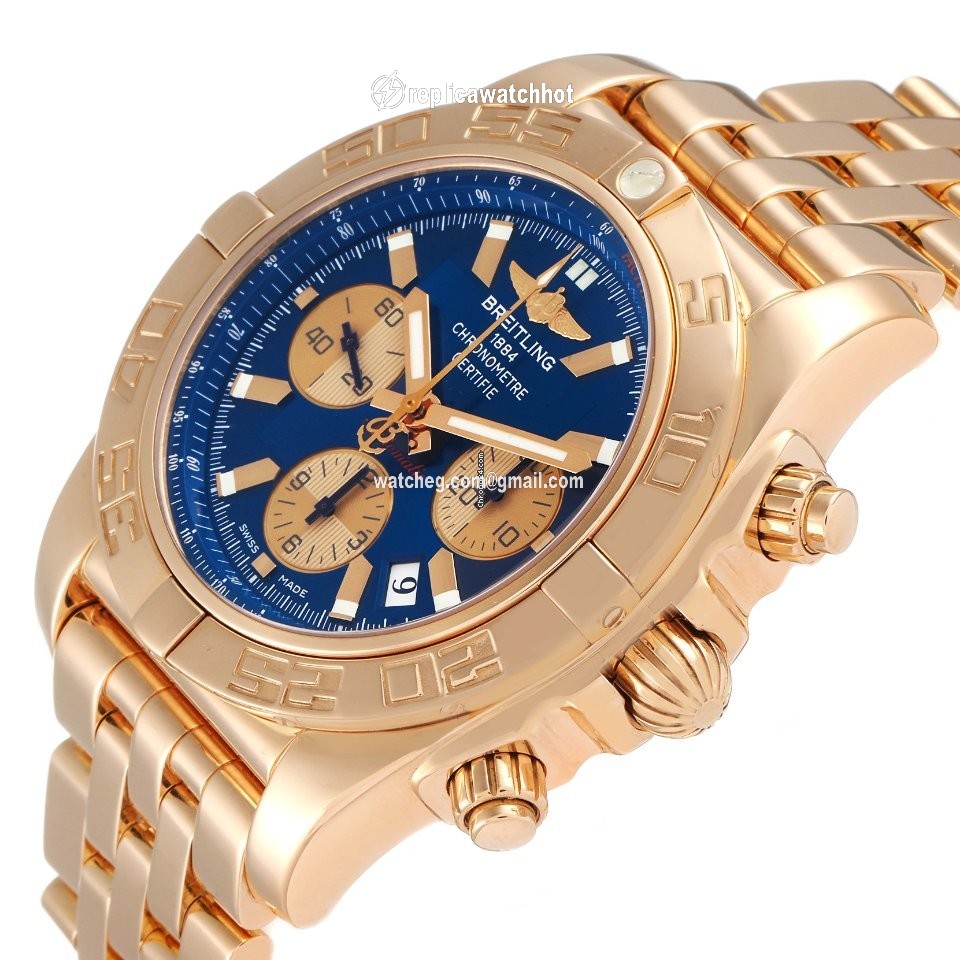 Breitling Chronomat Evolution Mens watch Unisex Automatic Rose gold HB0110 3