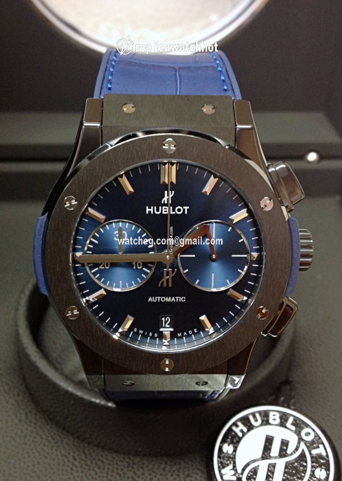 Hublot Classic Fusion Blue Mens watch Unisex Automatic Ceramic 521.CM.7170.LR 3