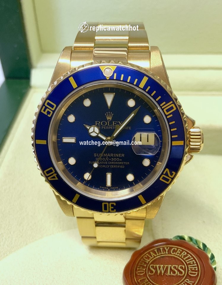 Rolex Submariner Date Mens watch Unisex Yellow gold Automatic 16618 3