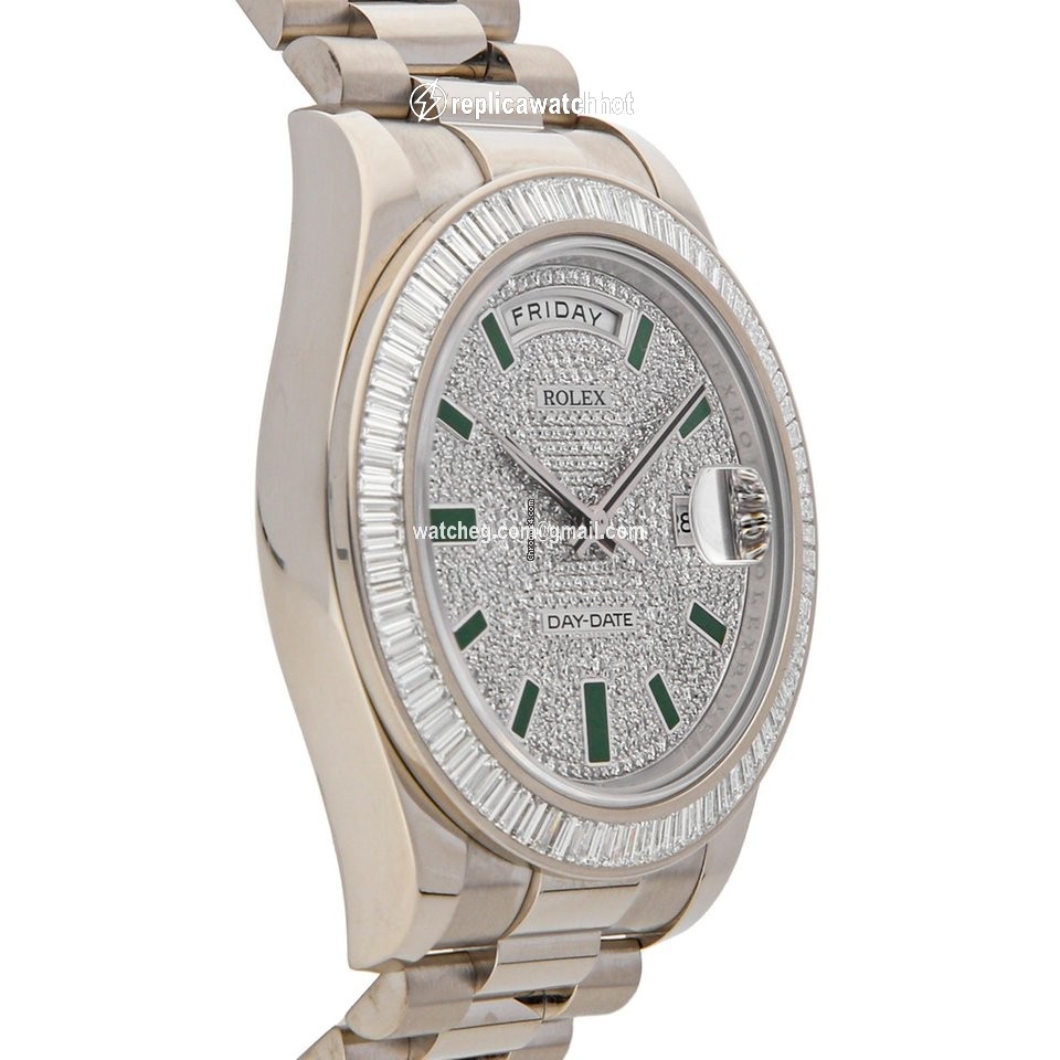 Rolex Day-Date II Mens watch Unisex White gold Automatic 218399BR 3
