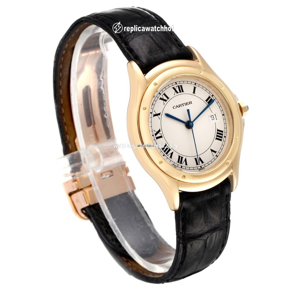 Cartier Cougar Mens watch Unisex Quartz Yellow gold 887904 3