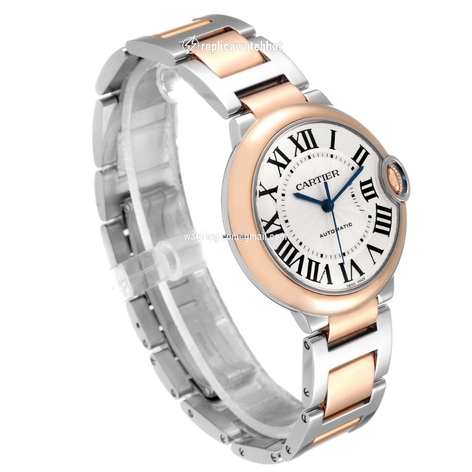Cartier Ballon Bleu 36mm Womens watch Automatic Gold Steel W2BB0003 3