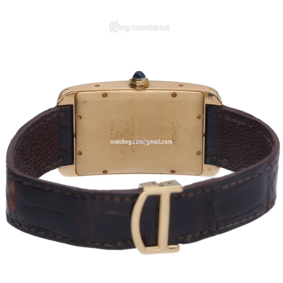 Cartier Tank Americaine Mens watch Unisex Quartz Yellow gold 1740 3