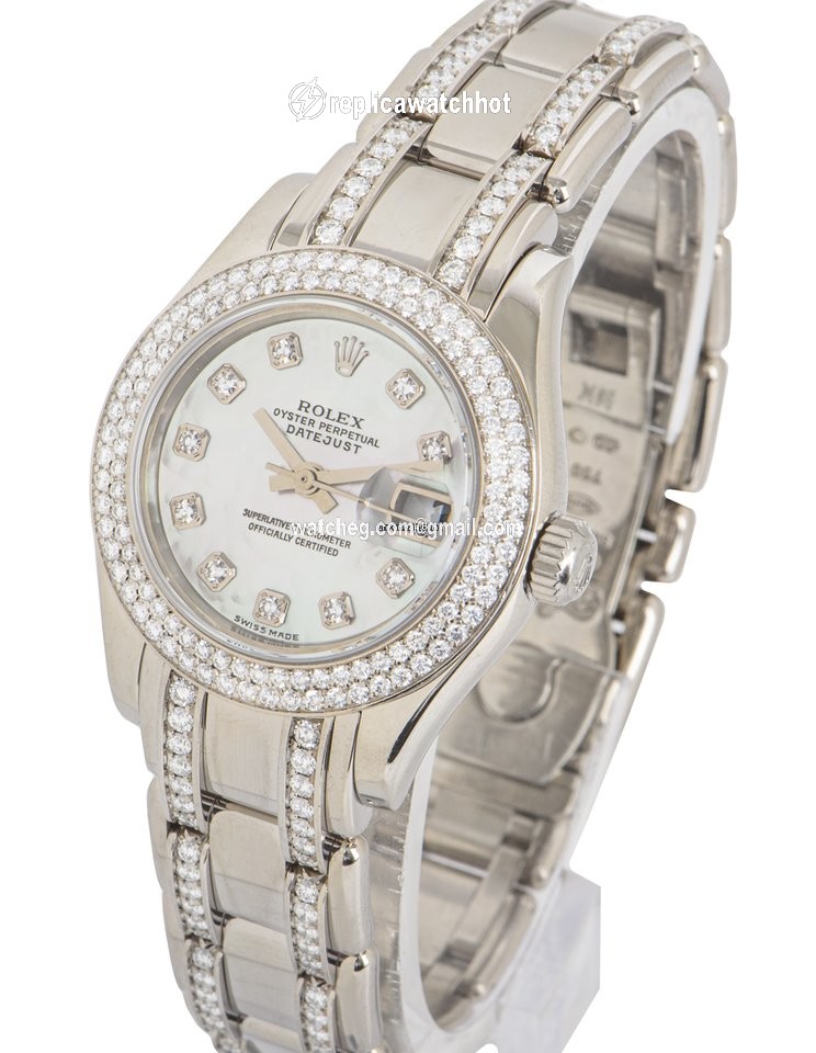 Rolex Lady-Datejust Womens watch White gold Automatic 80339 3