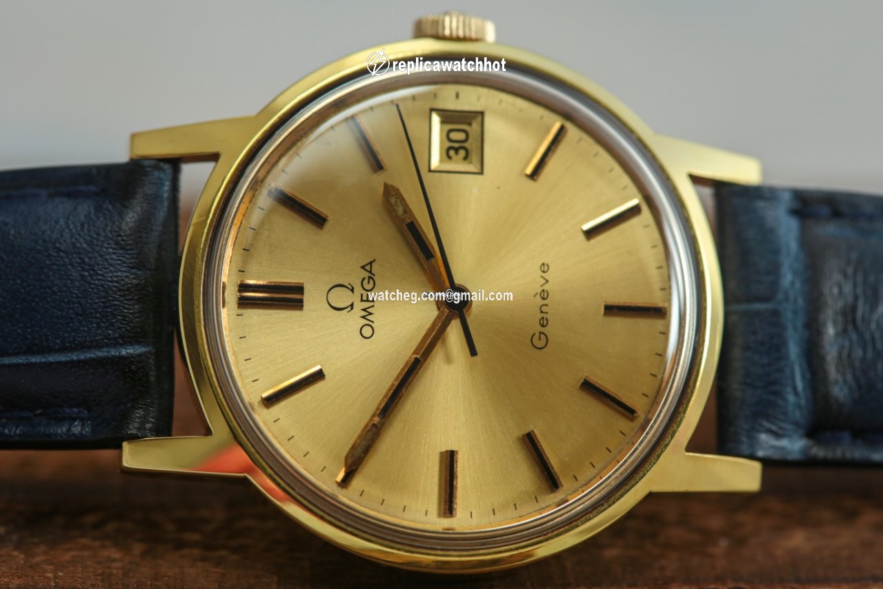 Omega Geneve Mens watch Unisex Manual winding Gold Steel 166.0117 3