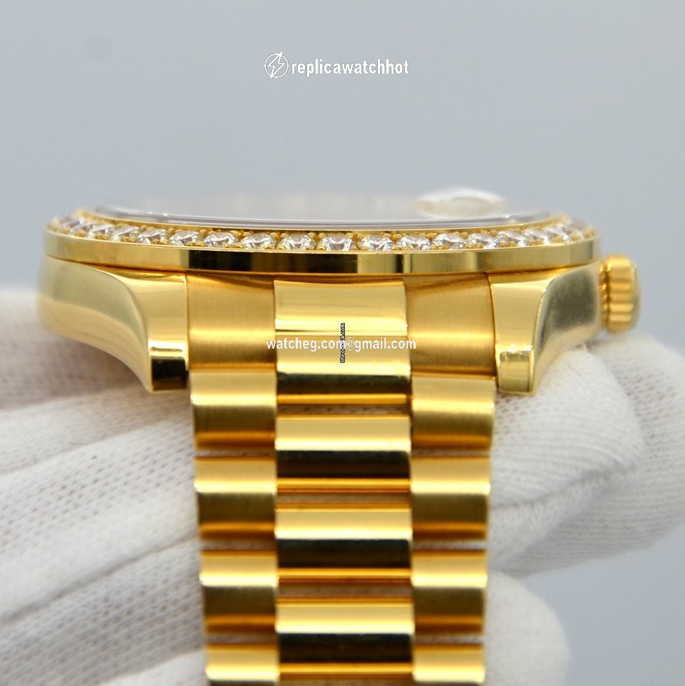 Rolex Day-Date II Mens watch Unisex Yellow gold Automatic 218348 3