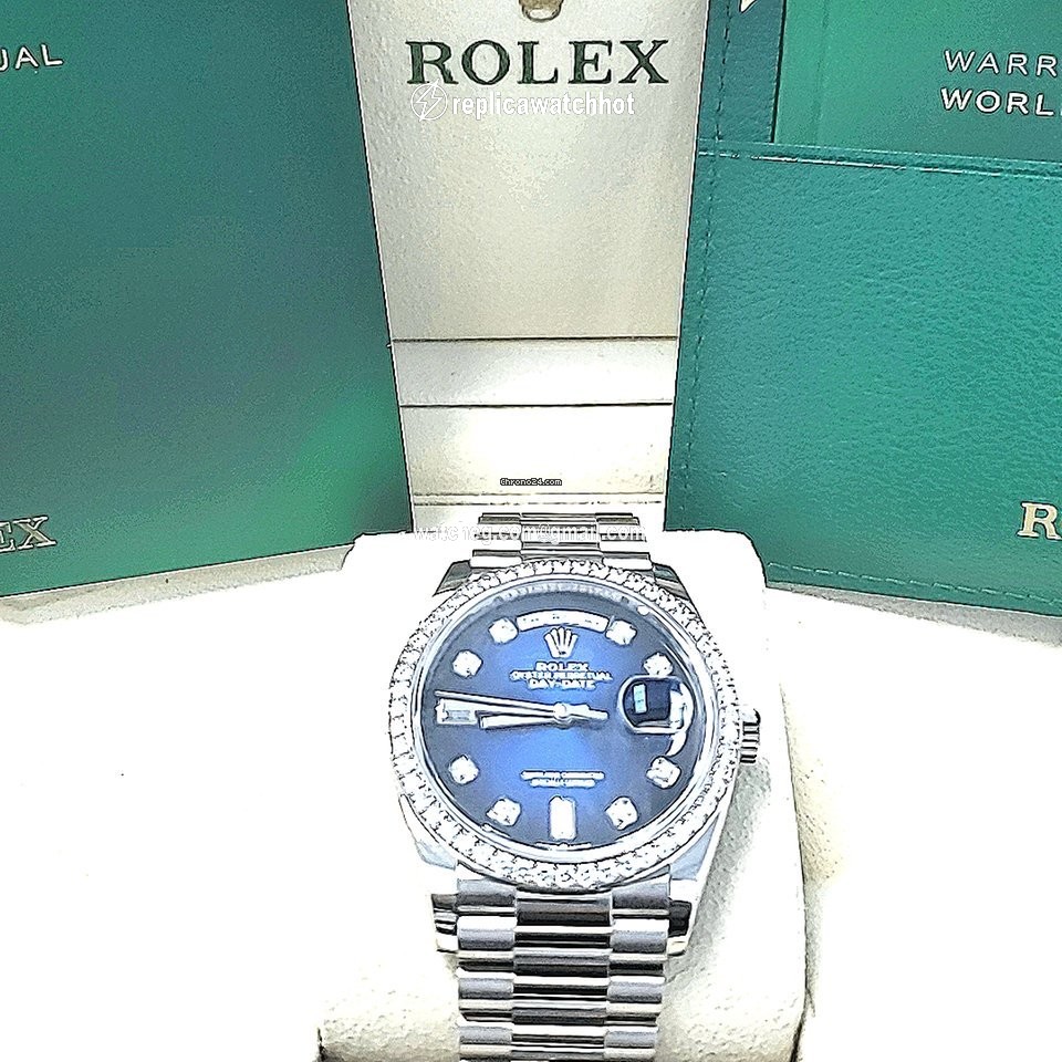 Rolex Day-Date 36 Mens watch Unisex White gold Automatic 128345RBR 3