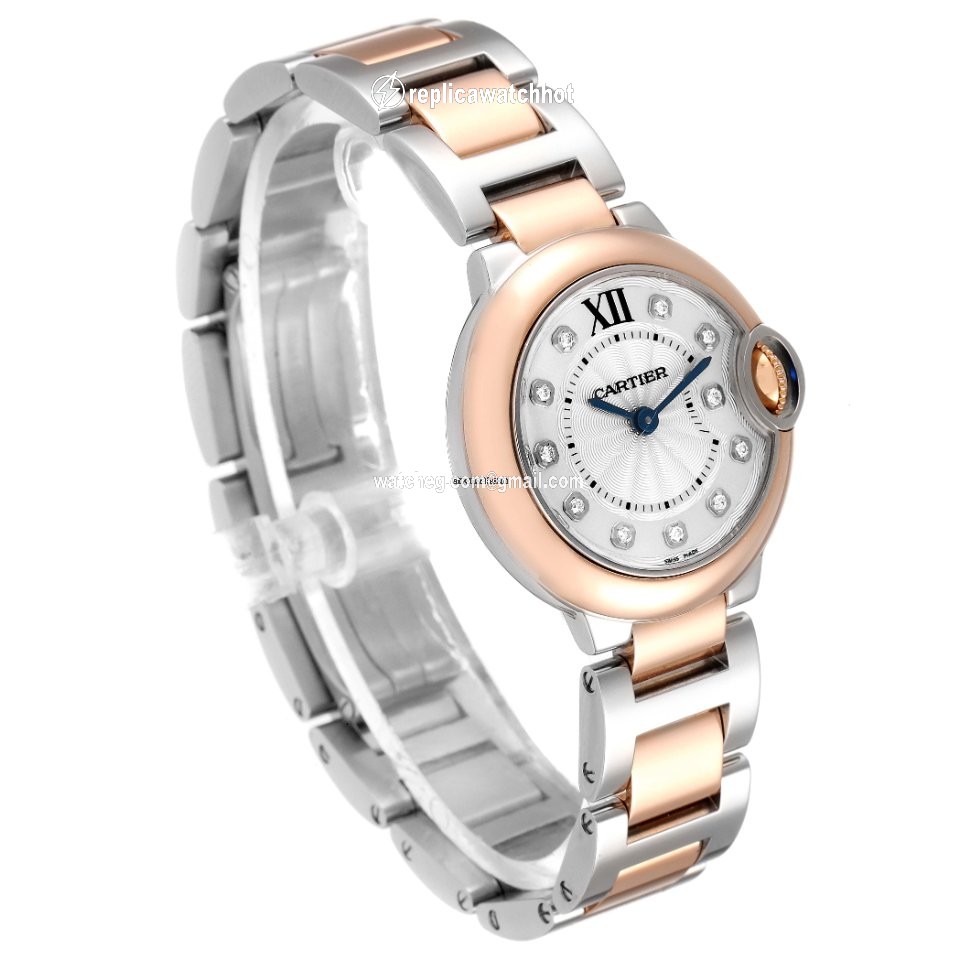 Cartier Ballon Bleu 28mm Womens watch Quartz Gold Steel W3BB0005 3