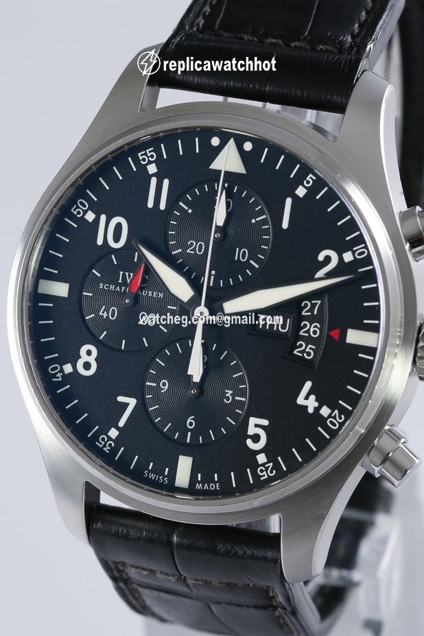 IWC Pilot Chronograph Mens watch Unisex Automatic Steel IW3777-01 3