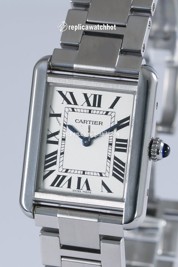 Cartier Tank Womens watch Quartz Steel WSTA0051 3