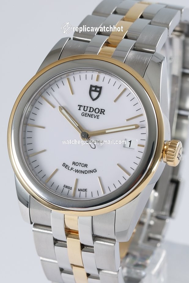 Tudor Glamour Date Mens watch Unisex Automatic Gold Steel 55003 3