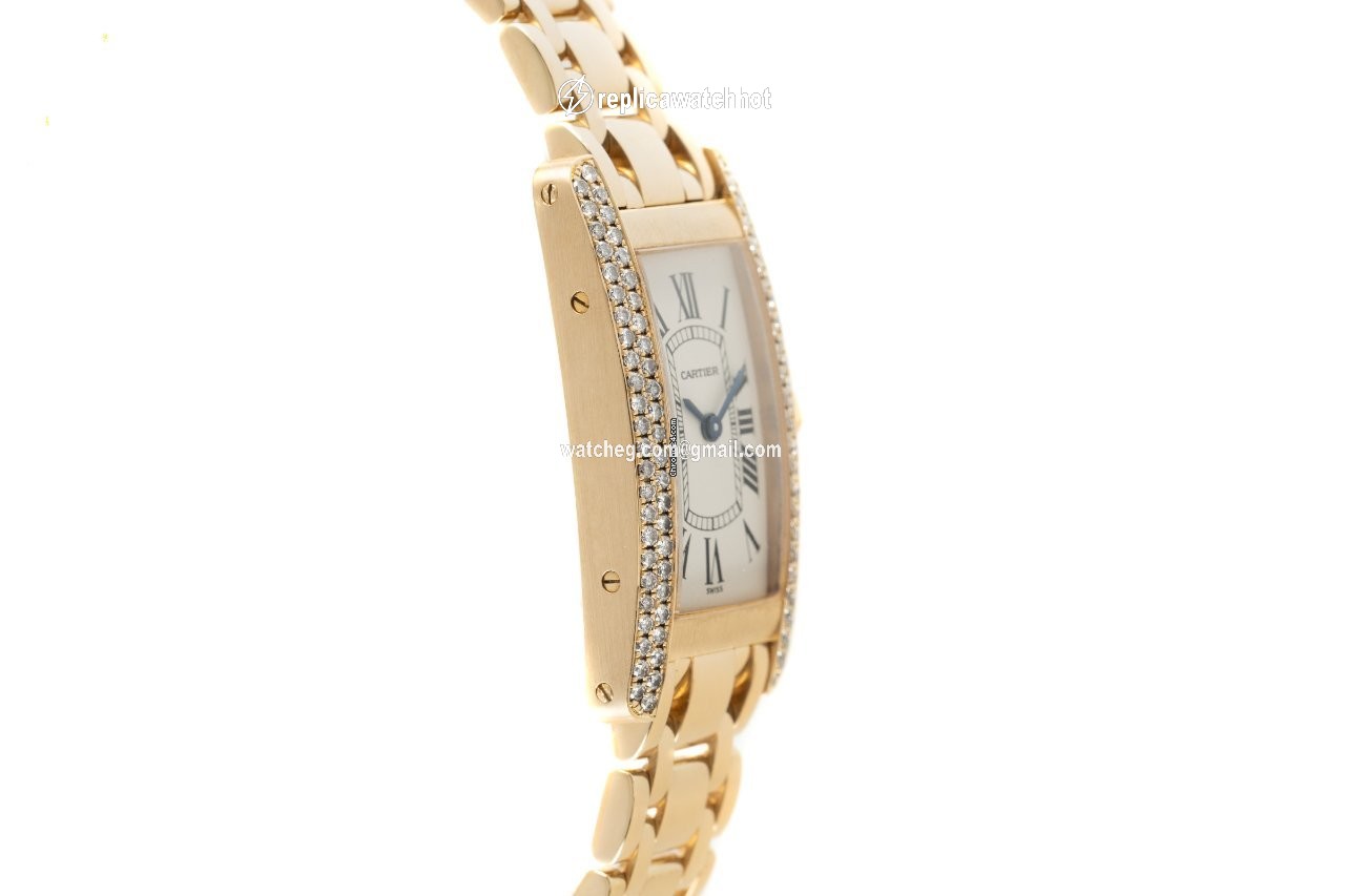 Cartier Tank Americaine Womens watch Quartz Yellow gold 1711 1 3