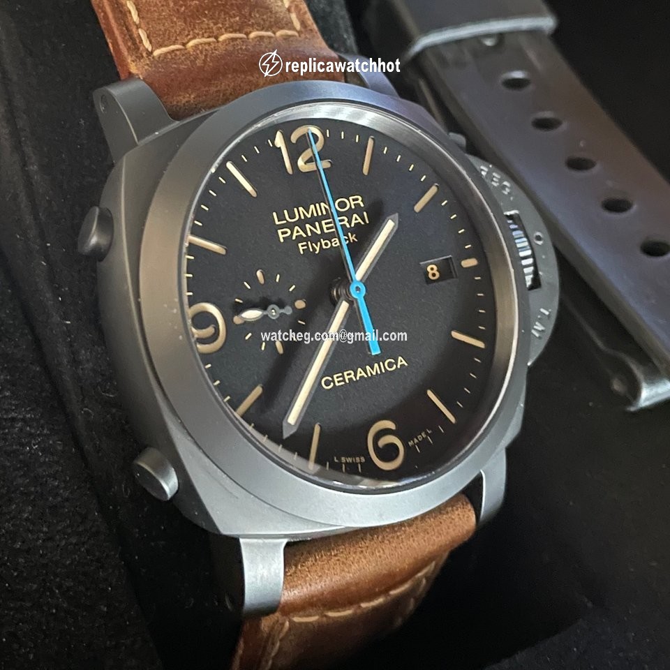 Panerai Luminor 1950 3 Days Chrono Flyback Mens watch Unisex Automatic Ceramic PAM 00580 3