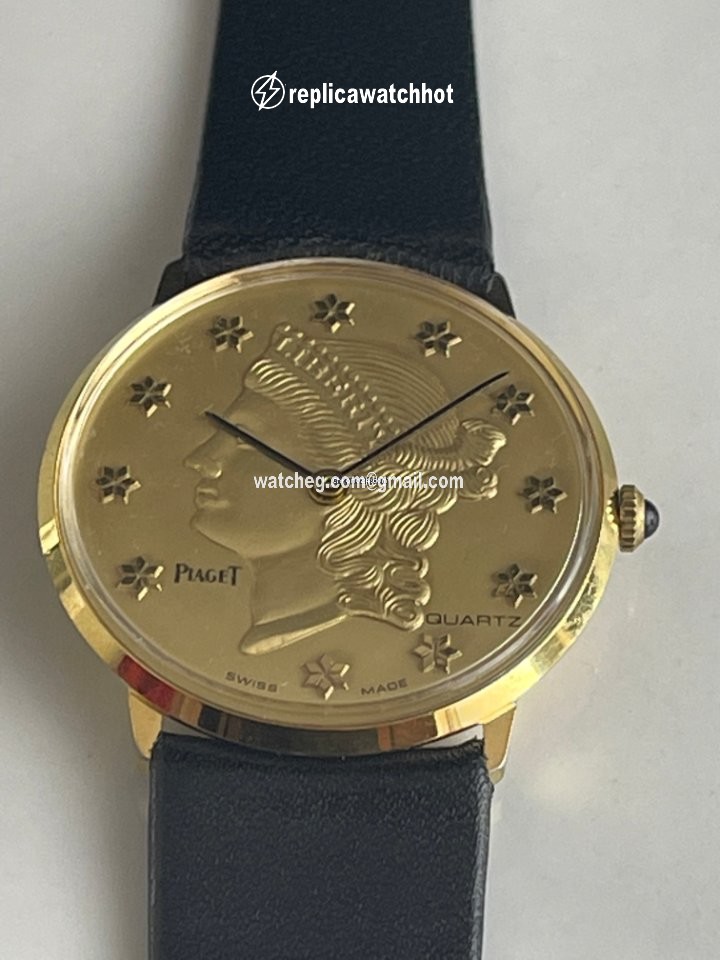 Piaget Mens watch Unisex Quartz Yellow gold 3350 3
