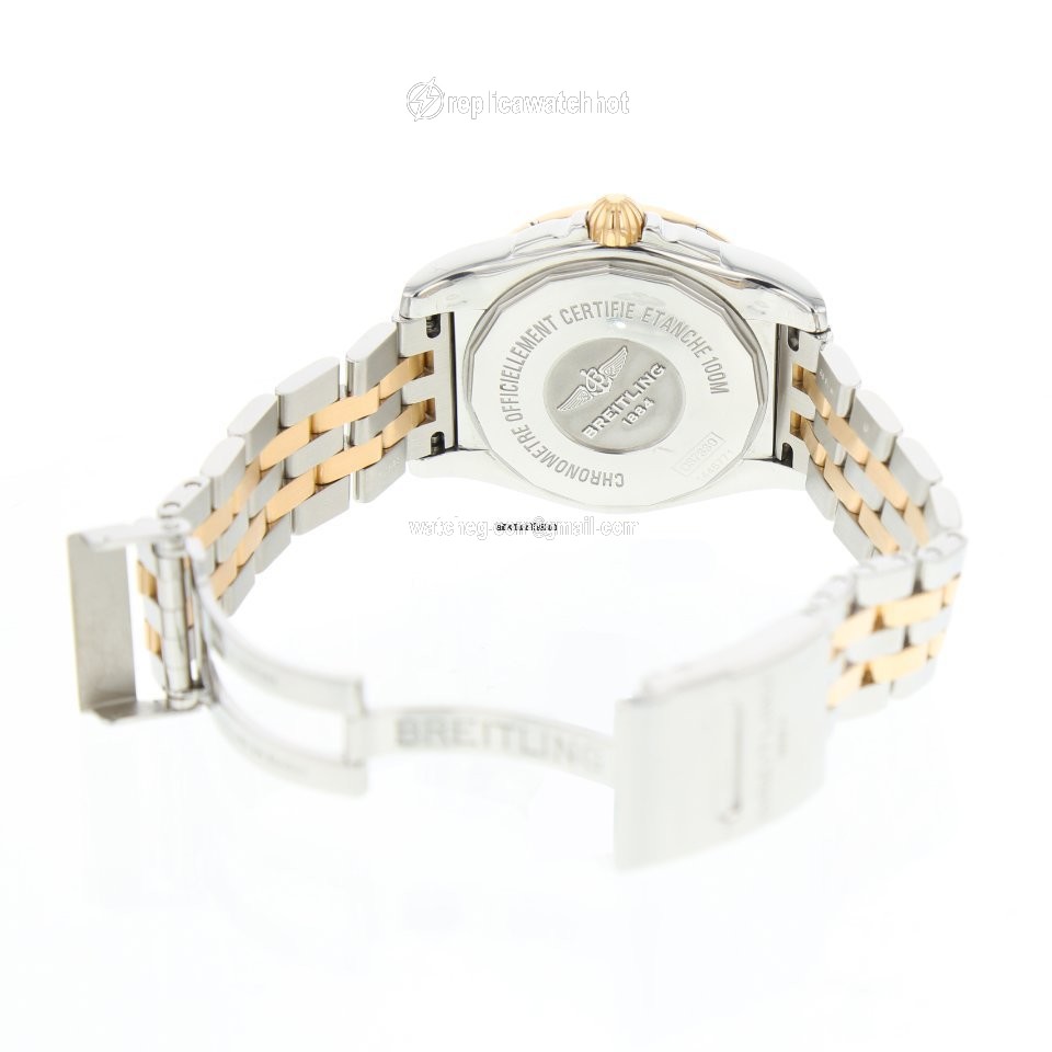 Breitling Galactic 36 Womens watch Automatic Gold Steel C3733012 A724 3