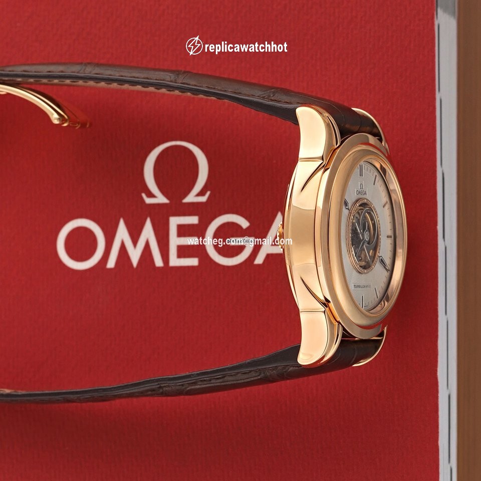Omega De Ville Central Tourbillon Mens watch Unisex Automatic Rose gold 5933.30.32 3