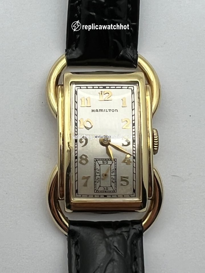Hamilton Mens watch Unisex Manual winding Yellow gold Bentley 3