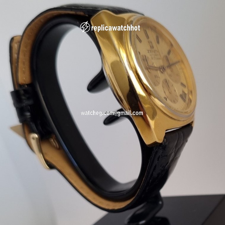Zenith El Primero Chronograph Mens watch Unisex Automatic Gold Steel 20.0210.415 3
