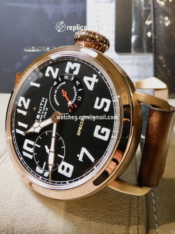 Zenith Pilot Manual winding Rose gold 18.2420.5011 21.C723 3