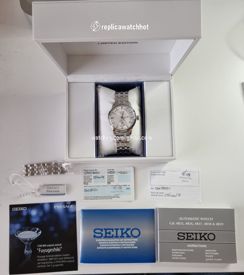 Seiko Presage Mens watch Unisex Automatic Steel SSA385J1 3