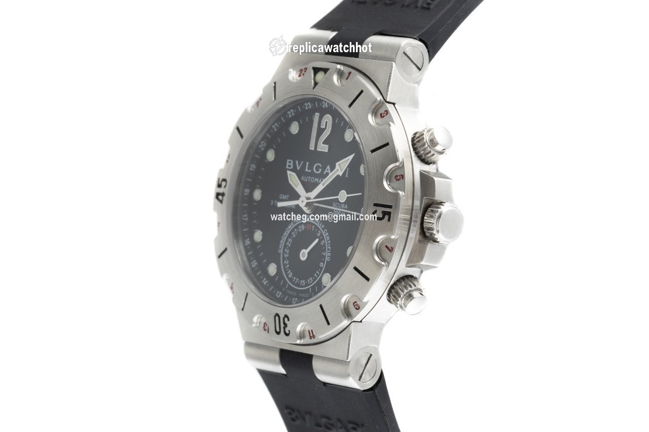 Bulgari Diagono Mens watch Unisex Automatic Steel SD 38S GMT 3