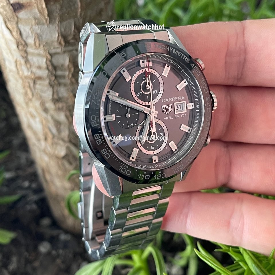 TAG Heuer Carrera Calibre HEUER 01 Mens watch Unisex Automatic Steel CAR201W.BA0714 3