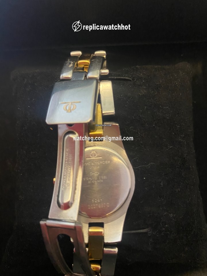 Baume & Mercier Linea Womens watch Quartz Gold Steel MV045203 3