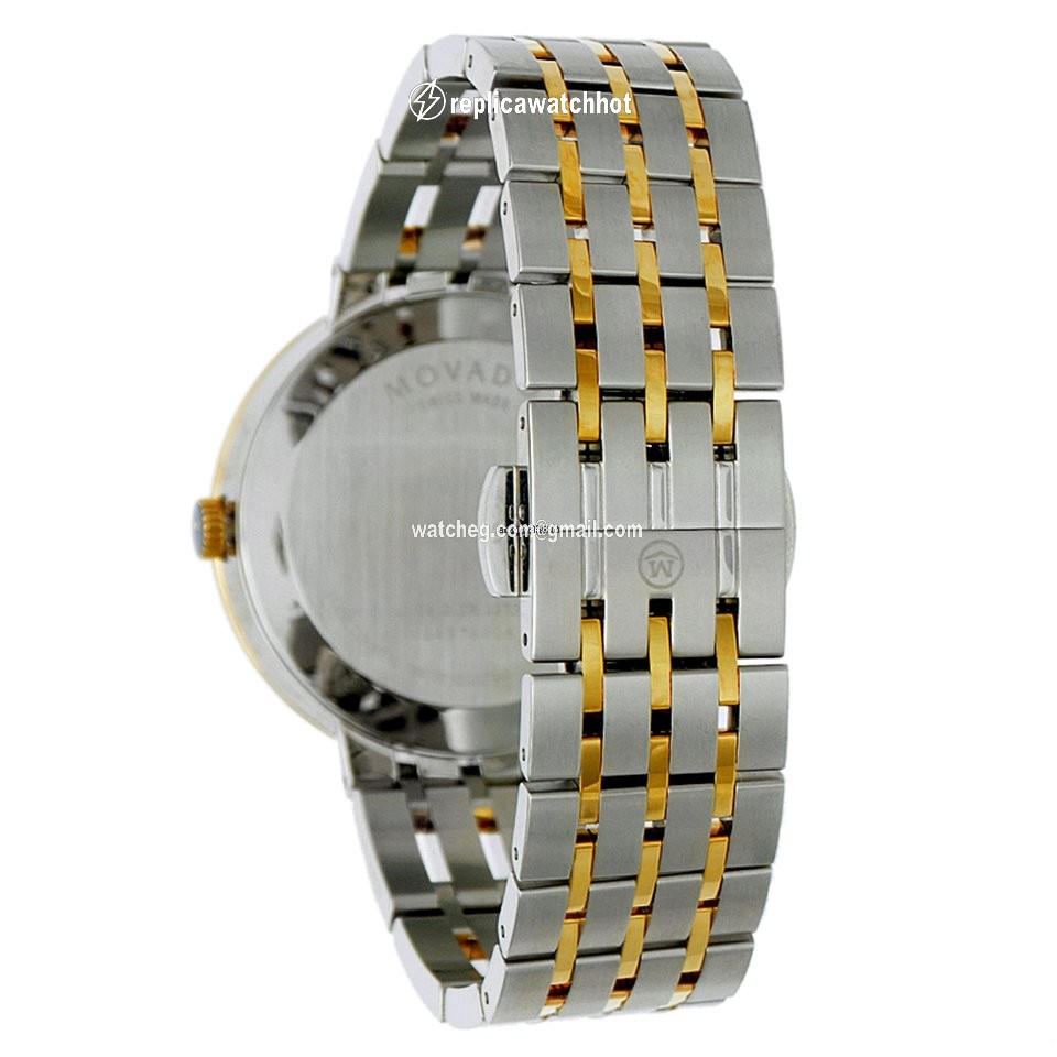 Movado Esperanza Mens watch Unisex Quartz Gold Steel 0607058 3