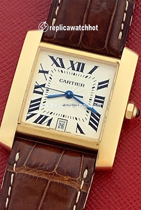 Cartier Tank Francaise Mens watch Unisex Automatic Yellow gold W5000156 3