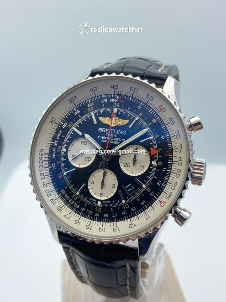Breitling Navitimer GMT Mens watch Unisex Automatic Steel AB044121.BD24.443A 3