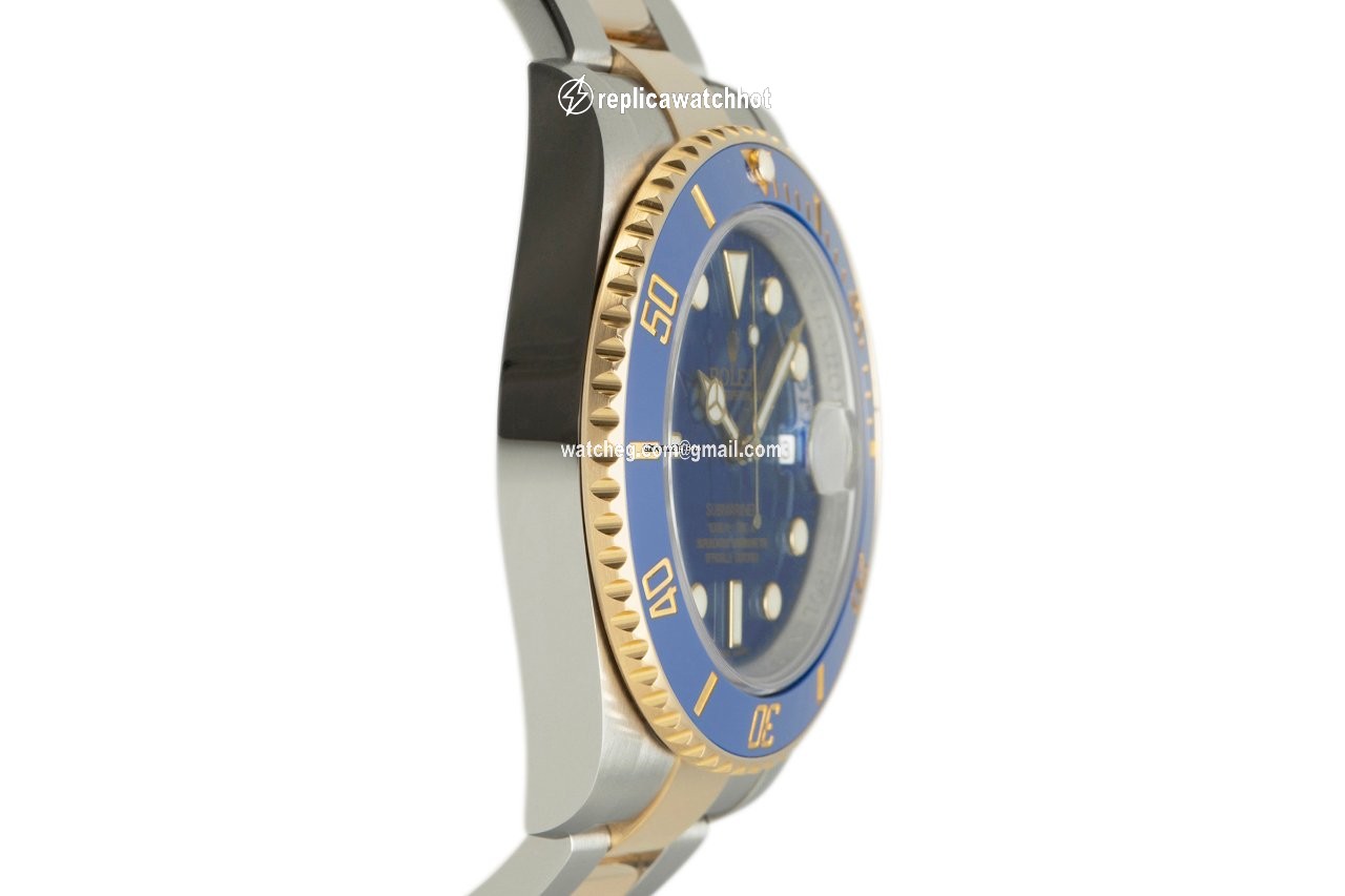 Rolex Submariner Date Mens watch Unisex Gold Steel Automatic 116613LB 3