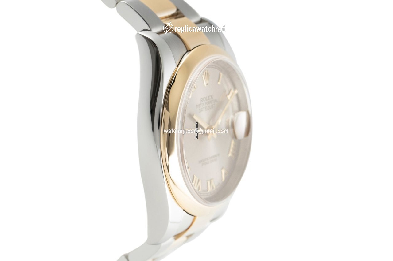 Rolex Datejust 36 Mens watch Unisex Gold Steel Automatic 116203 3