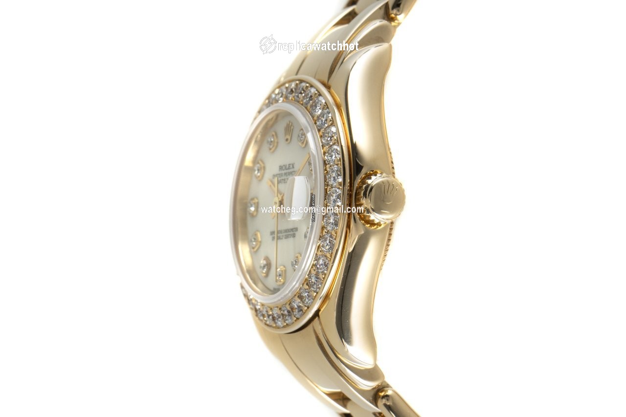 Rolex Lady-Datejust Pearlmaster Womens watch Yellow gold Automatic 69298 3