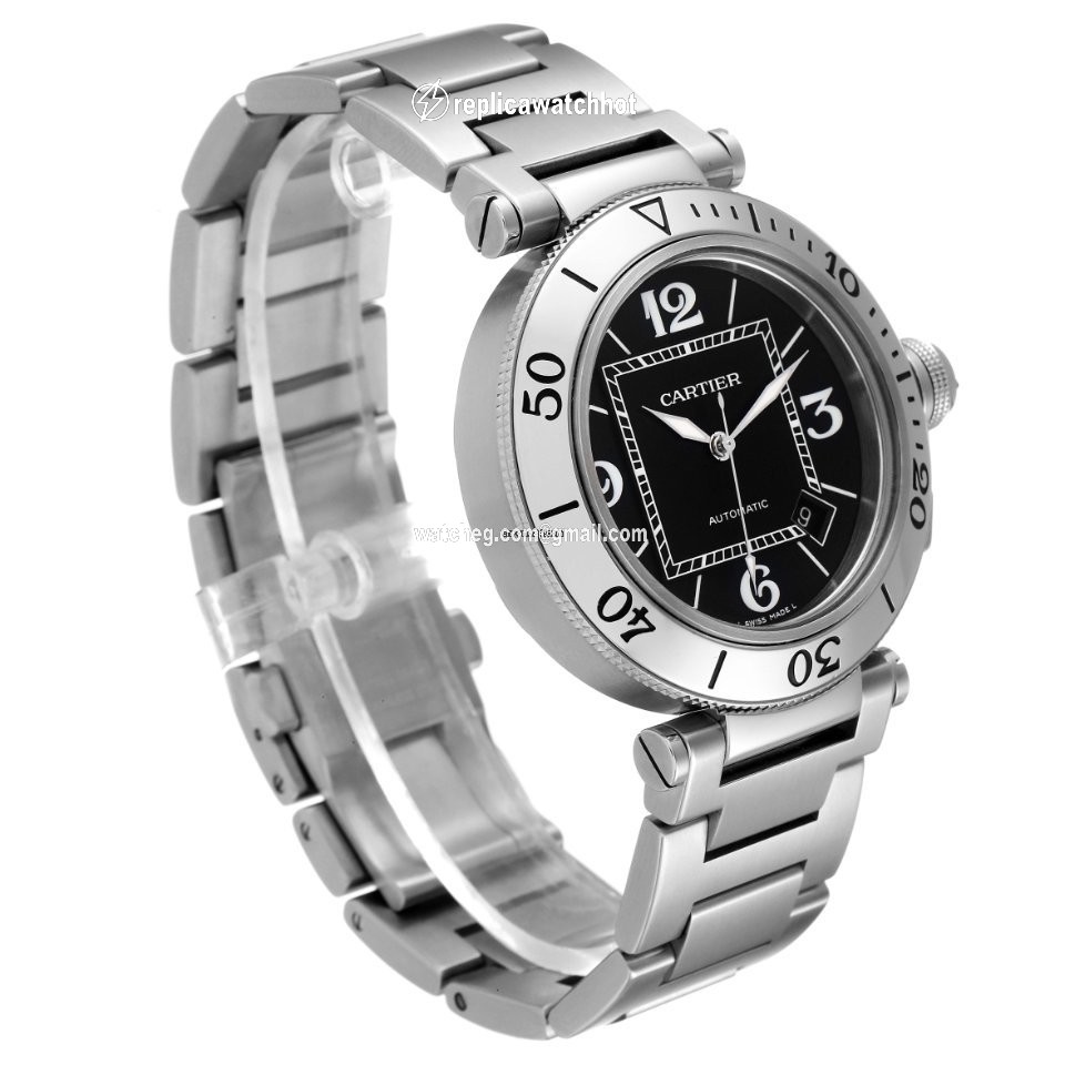 Cartier Pasha Seatimer Mens watch Unisex Automatic Steel W31077M7 3