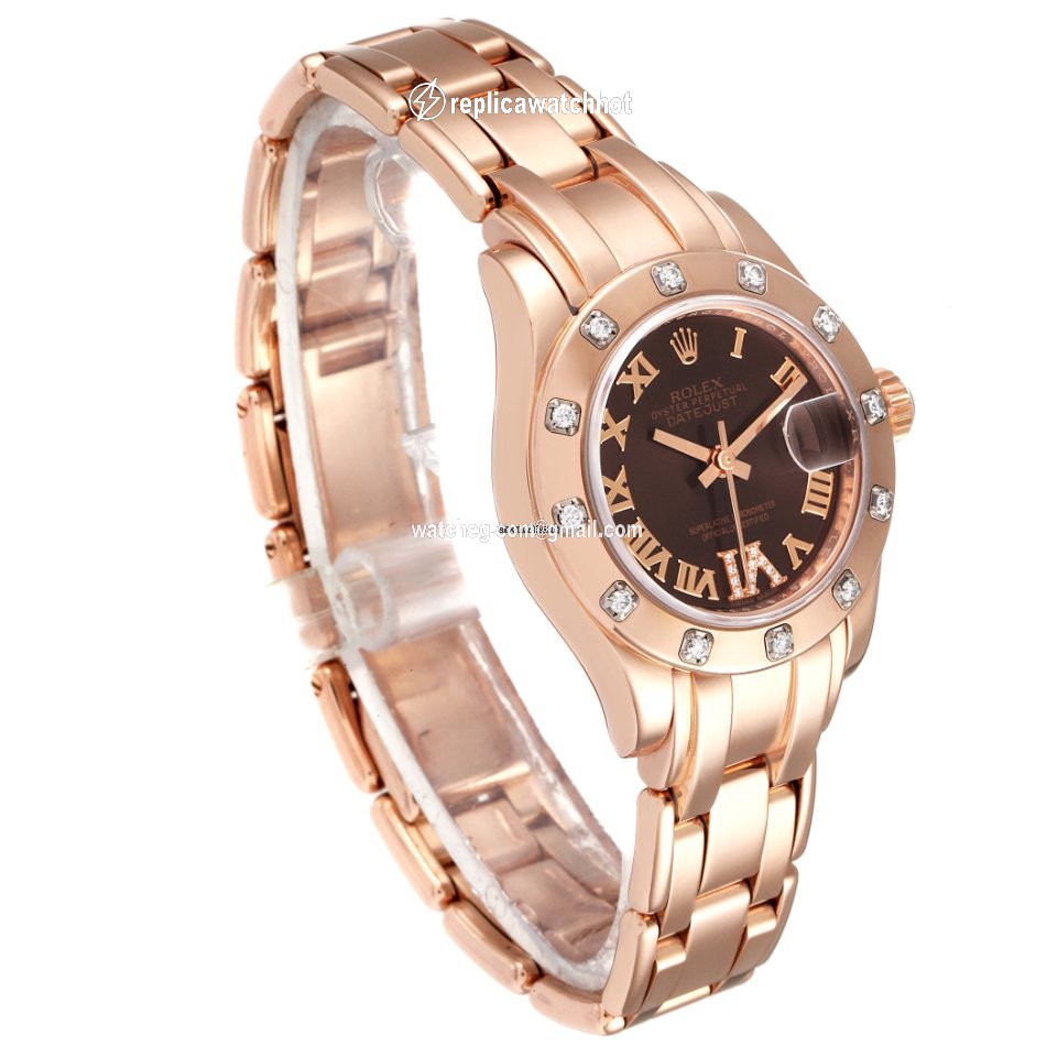 Rolex Lady-Datejust Pearlmaster Womens watch Rose gold Automatic 80315 3